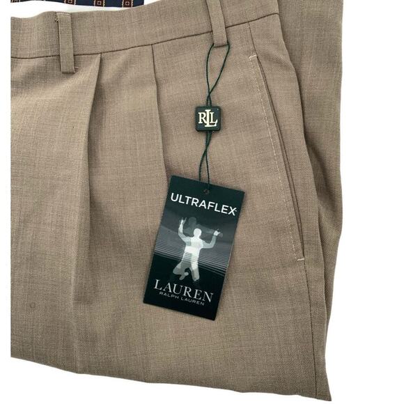 Lauren Ralph Lauren Ultraflex Dress Pants Mens 38WX34L Classic Fit Brown NWT - Picture 9 of 15
